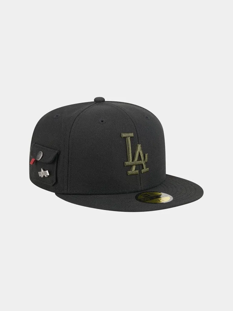 Alpha Industries Dodgers 59Fifty casquette noire polyester