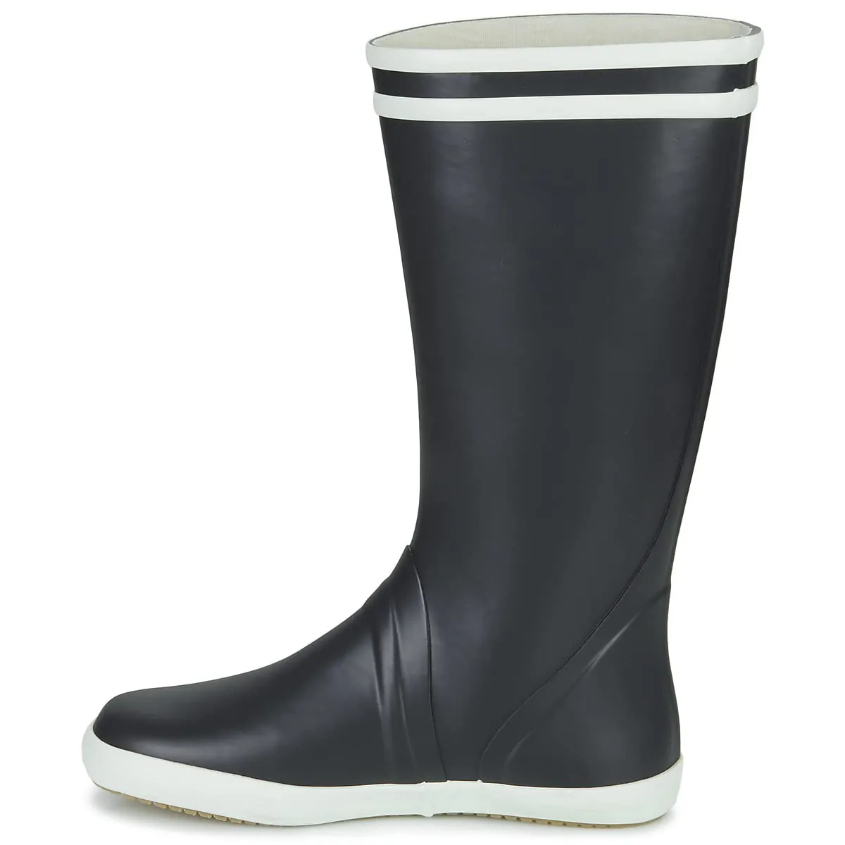 Aigle Goeland botte pluie homme Marine Blanc 2