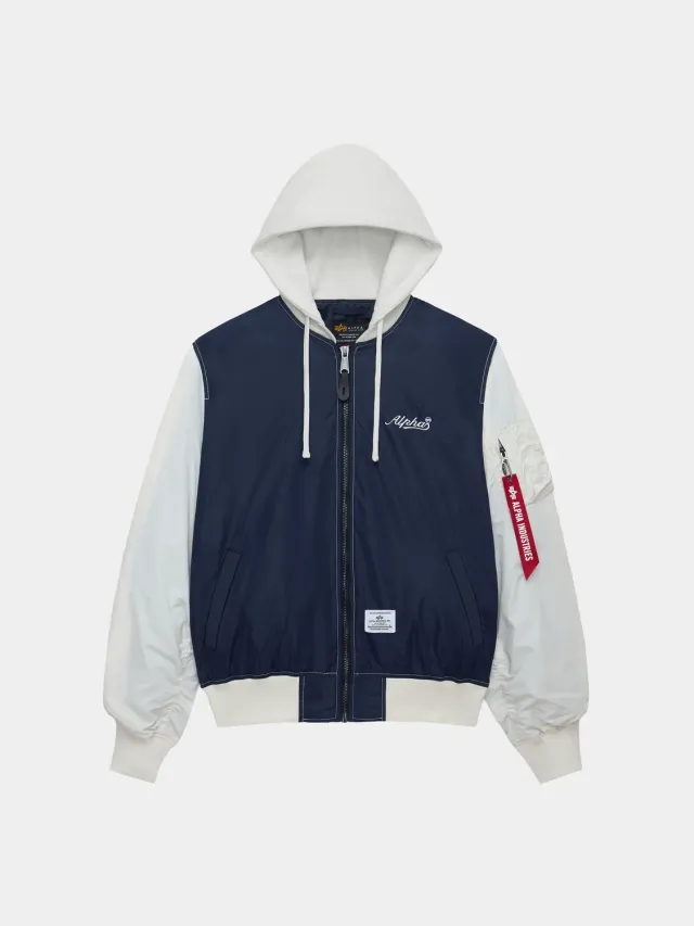 Alpha Industries L-2B Blouson Bleu Capuche Léger