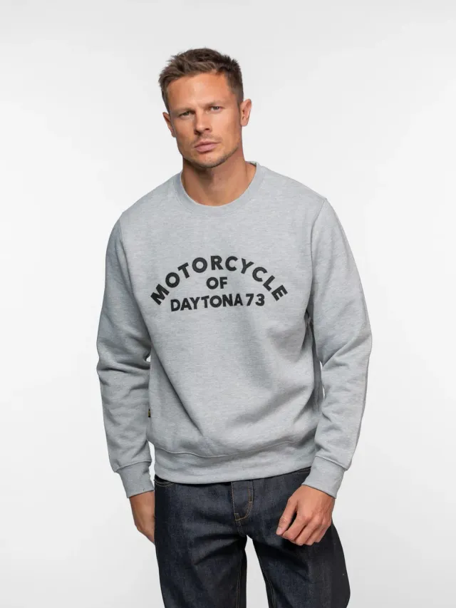 Daytona Motorcycle sweat moto homme Black coton melange