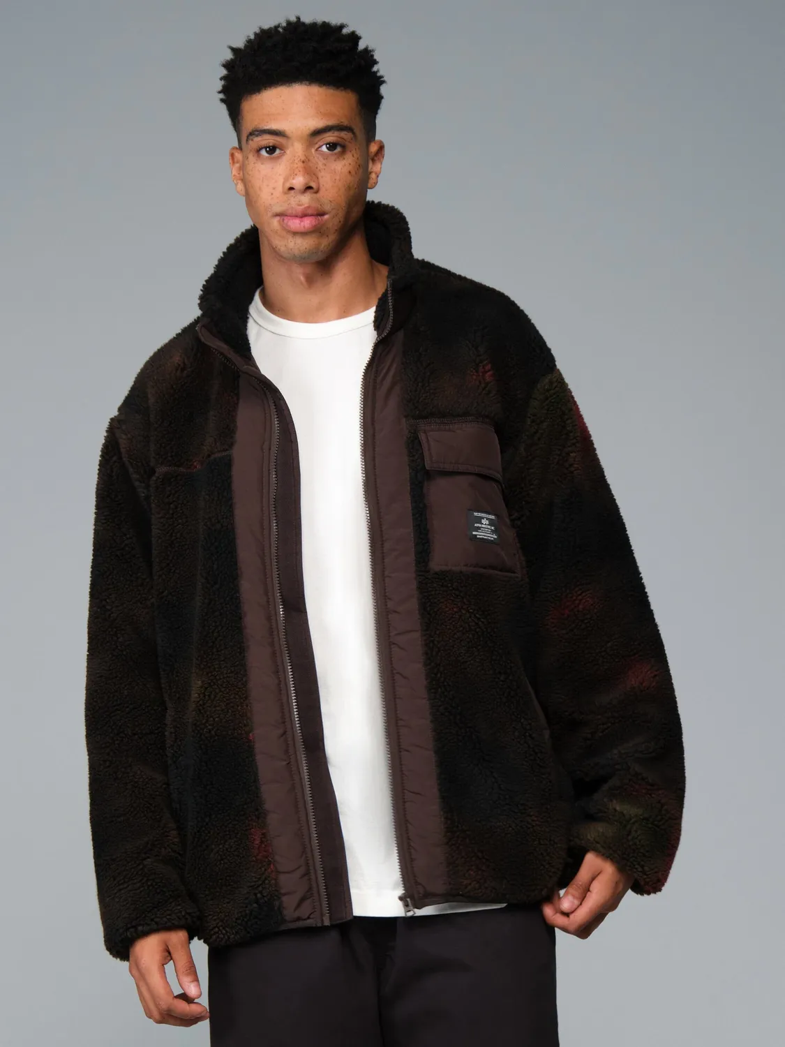 Alpha Industries Houston Sherpa blouson bomber hickory