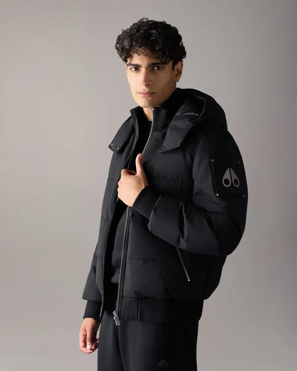 Moose Knuckles Banff Down bomber noir duvet chaud