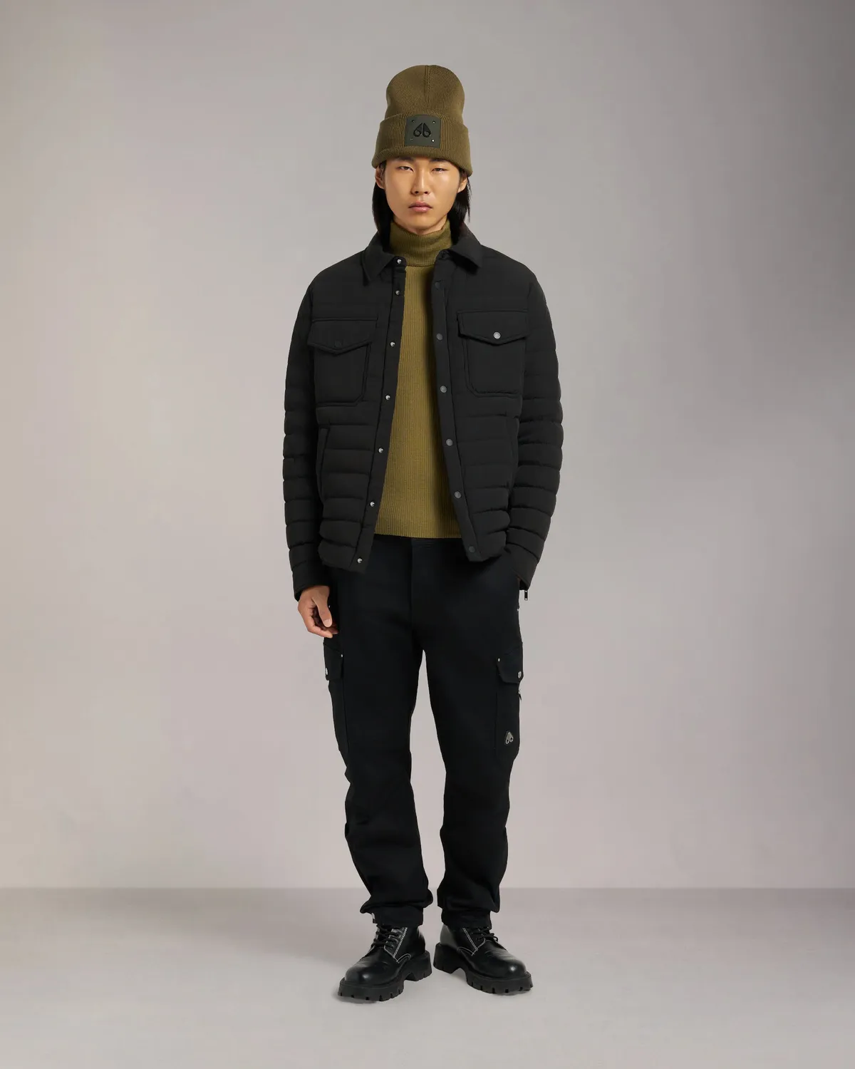 Moose Knuckles Lennox Shirt Jacket bleu marine duvet