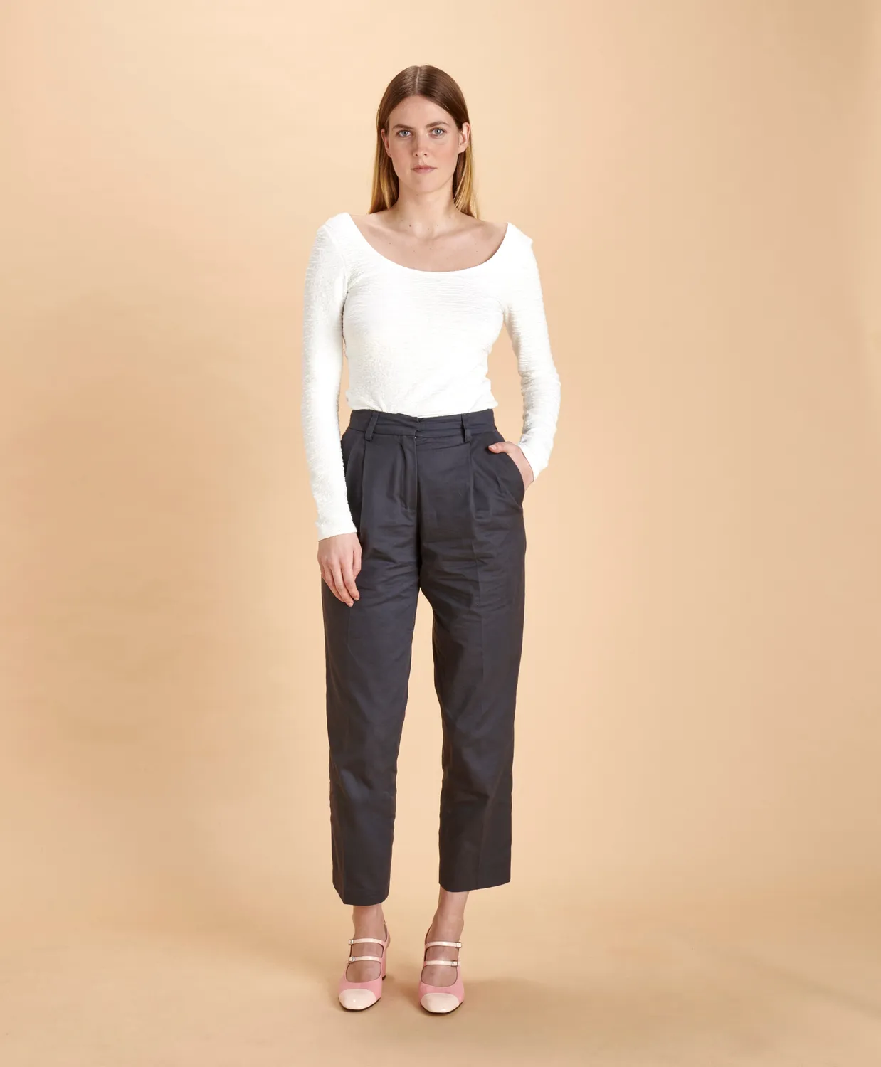 Soubacq N°1 pantalon femme gabardine droite