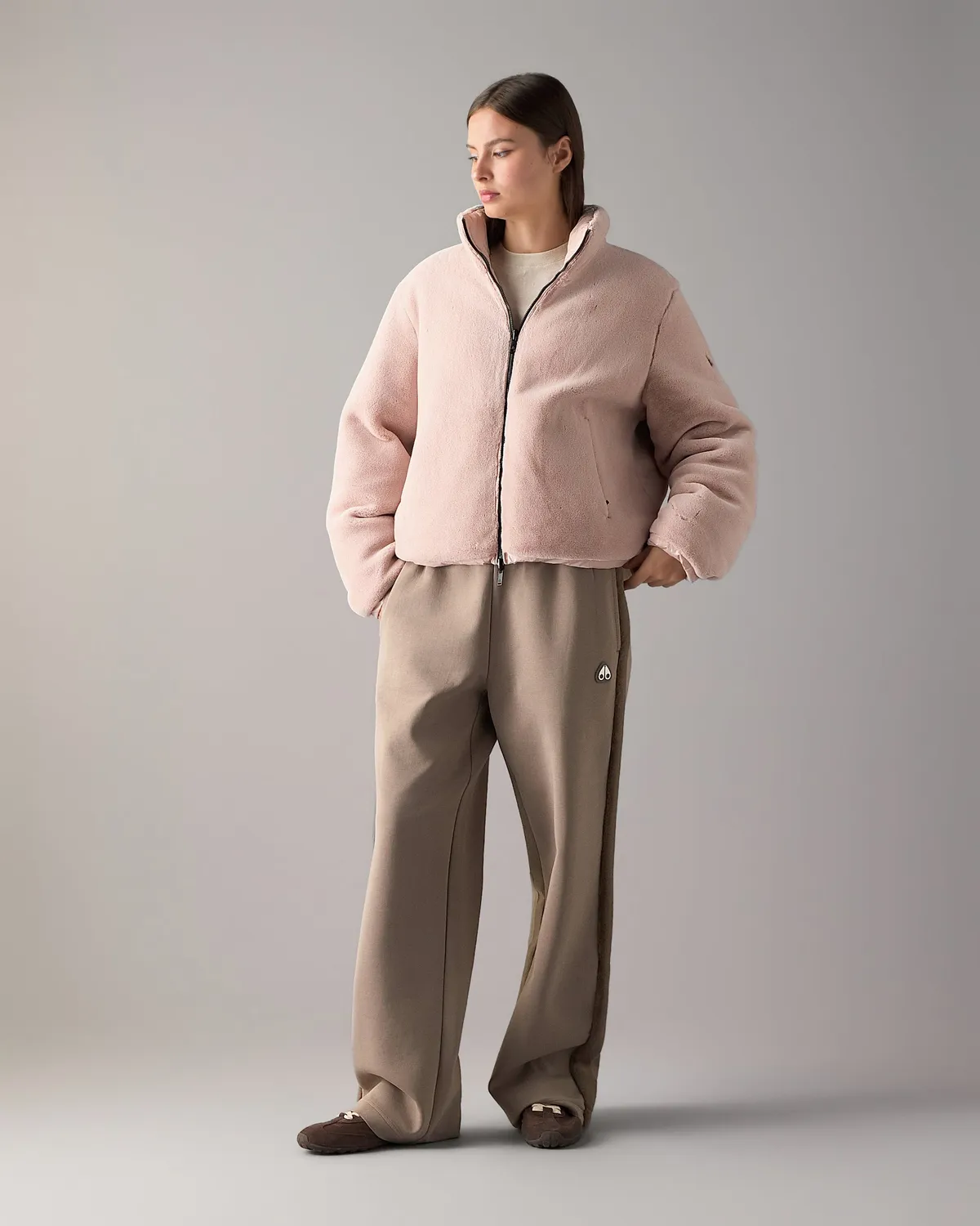 Moose Knuckles Queens Puffer Rosewood Réversible