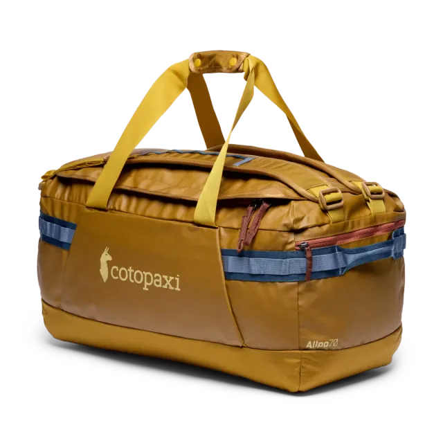 Cotopaxi Allpa Getaway 70L sac de voyage bronze grande capacité