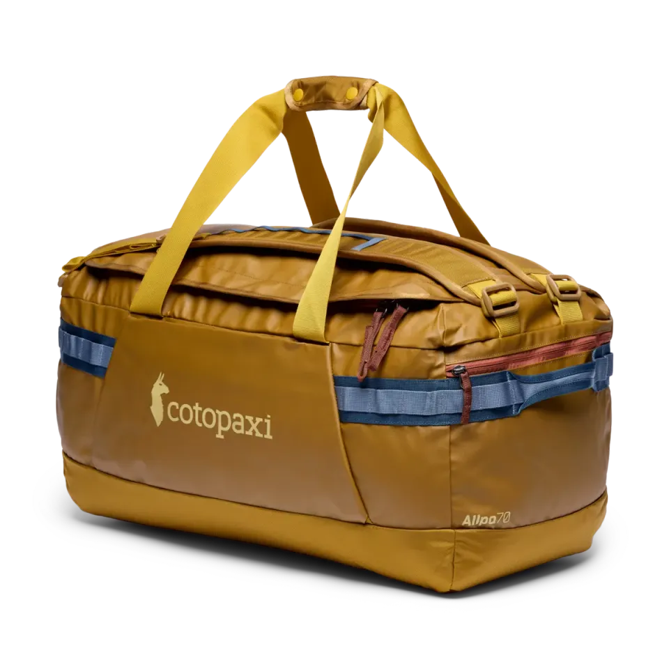 Cotopaxi Allpa Getaway 70L sac de voyage bronze grande capacité