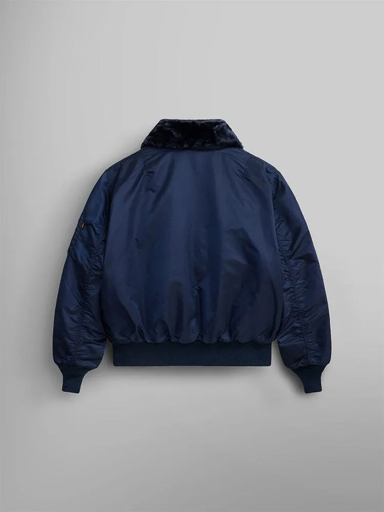 Alpha Industries B-15 bomber col fourrure noir déperlant