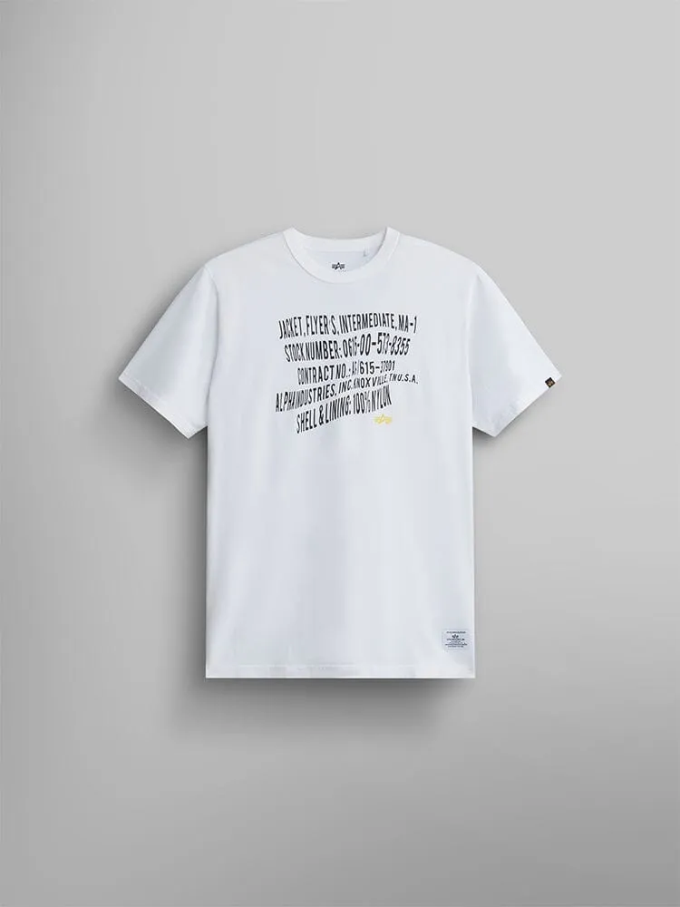 Alpha Industries Warped Label t-shirt noir coton imprimé dos