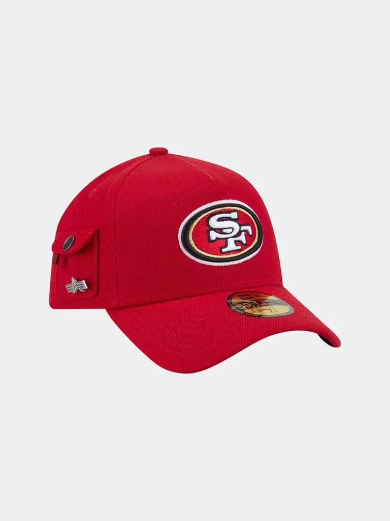 Alpha Industries 59FORTY 49ers Casquette Scarlet Fitted