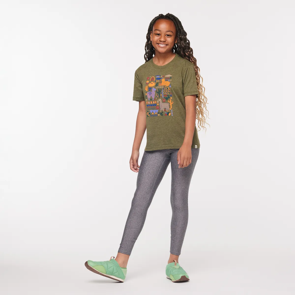 Cotopaxi Llama Party T-shirt enfant Rosewood fantaisie