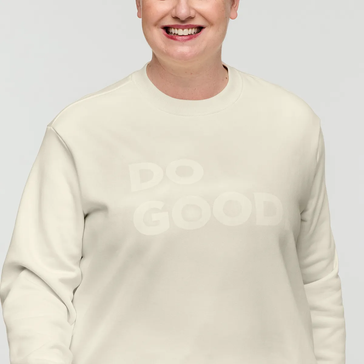 Cotopaxi Do Good Crew sweat femme Bone coton bio