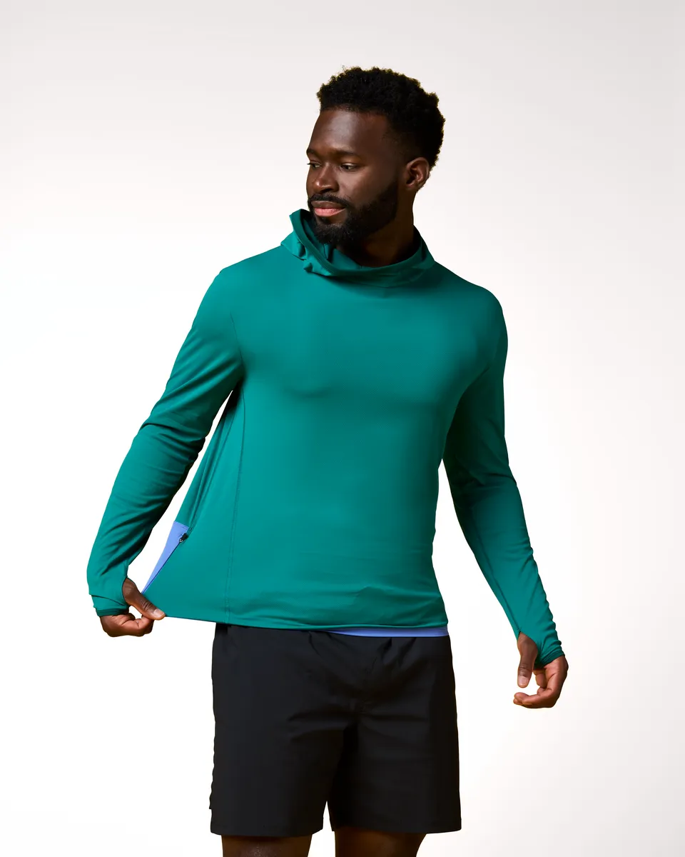 Cotopaxi Sombra Sun Hoodie sweat à capuche Malachite UPF 50+