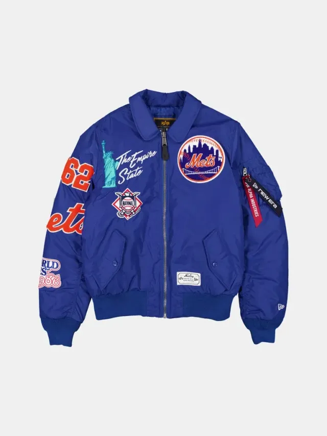 Alpha Industries MA-1 Mets bomber Light Royal nylon léger