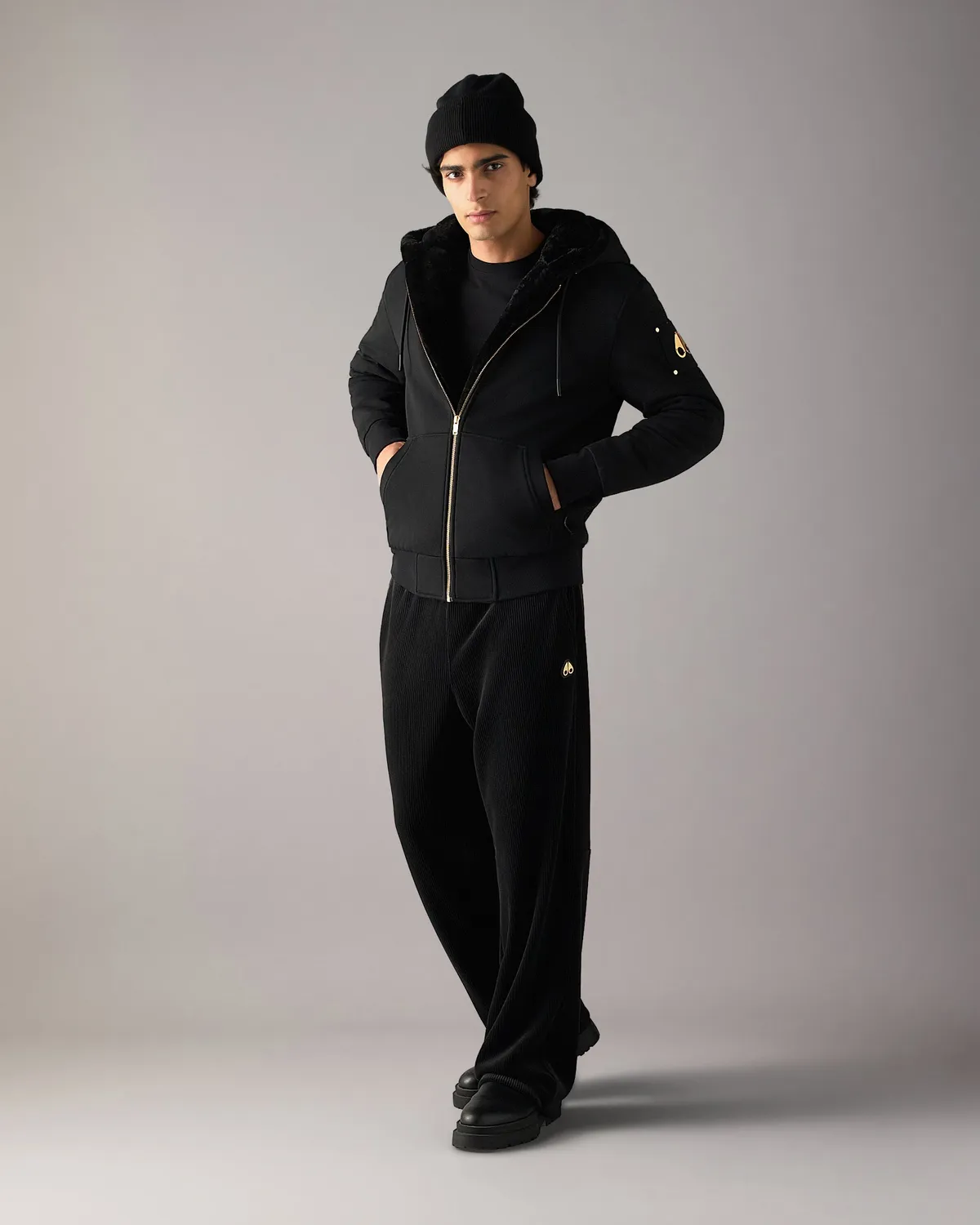 Moose Knuckles Gold Series Classic Bunny sweat à capuche noir