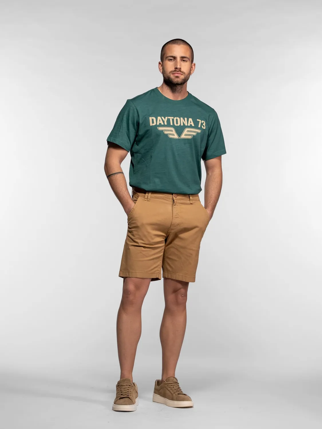 DAYTONA Juneauter short chino homme beige coton