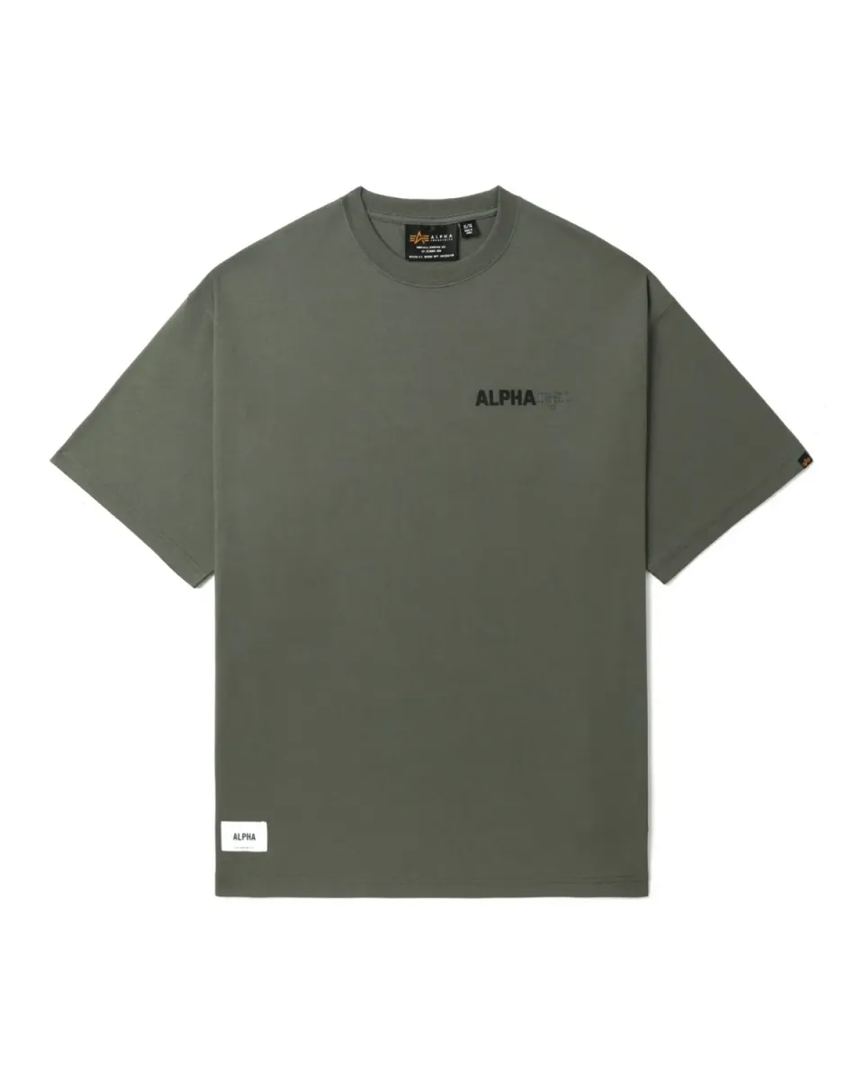 Alpha Industries UNFRM t-shirt olive coton