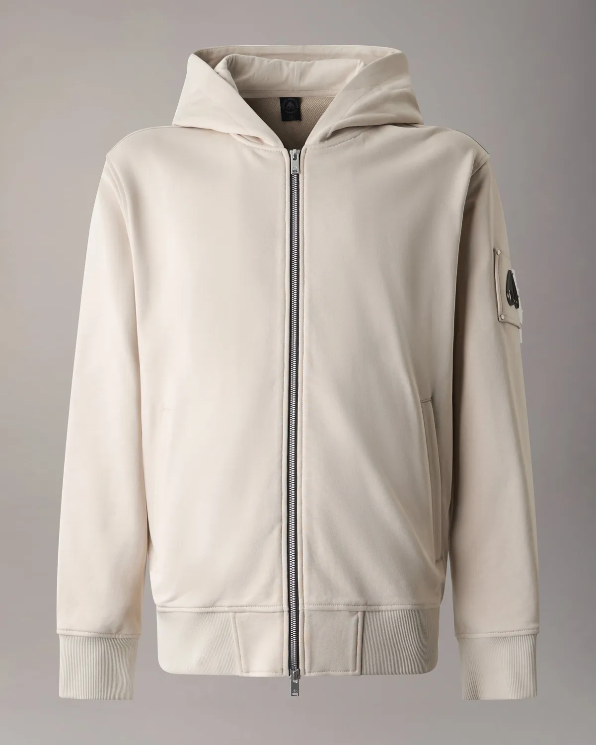 Moose Knuckles Hartsfield sweat zippé alabaster