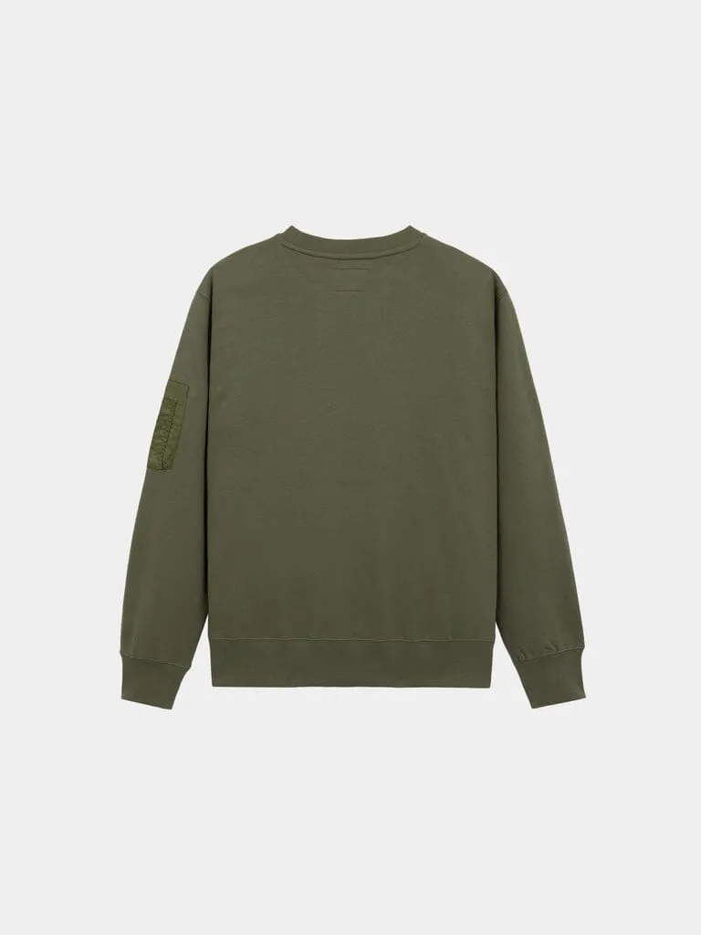 Alpha Industries Utility Pocket Crew Sweatshirt sweat noir