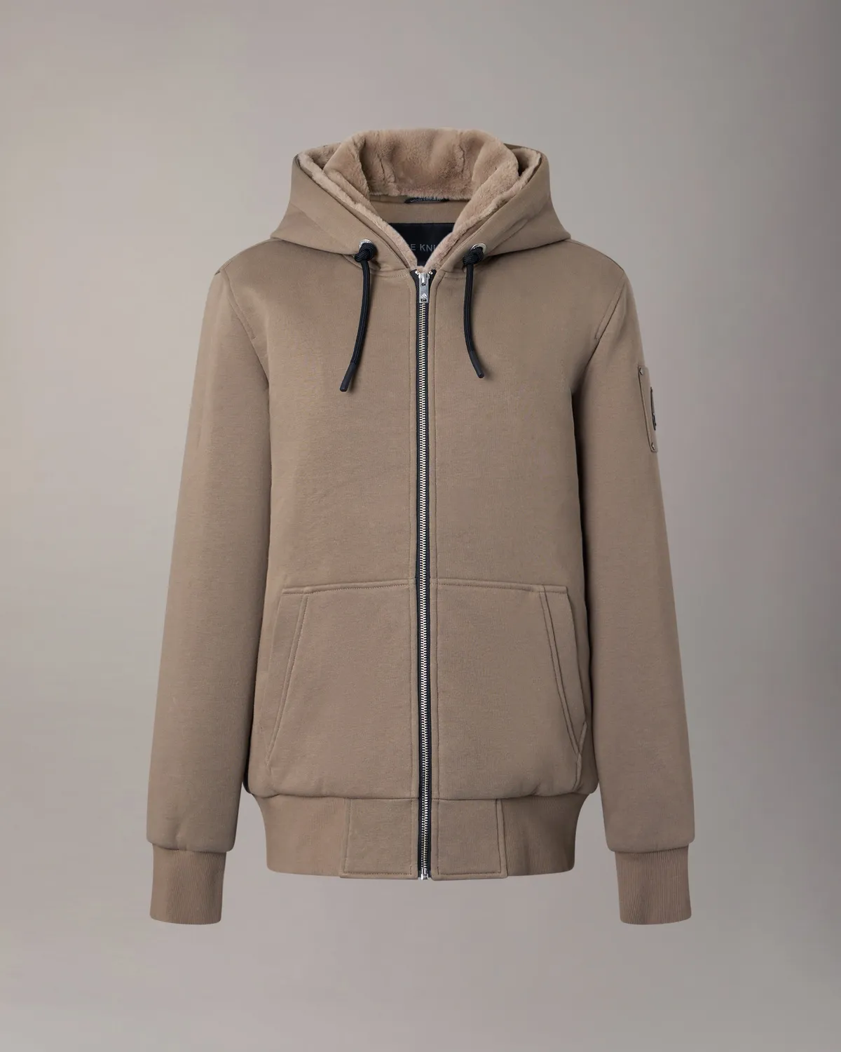Moose Knuckles Classic Bunny hoodie molleton ashen