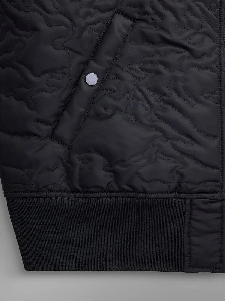 Alpha Industries Camo Quilted MA-1 bomber Noir