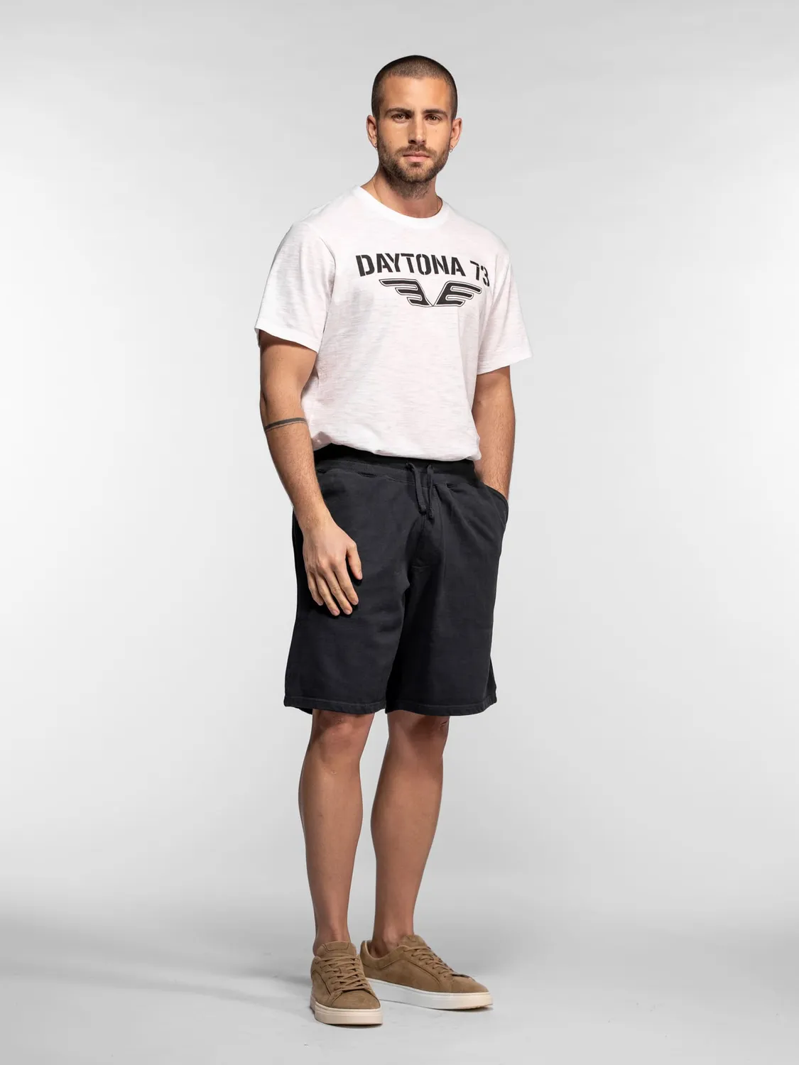 Daytona Beckett short homme coton molleton confort