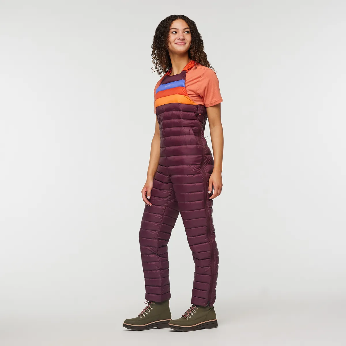 Cotopaxi Fuego combinaison femme Wine Stripes duvet