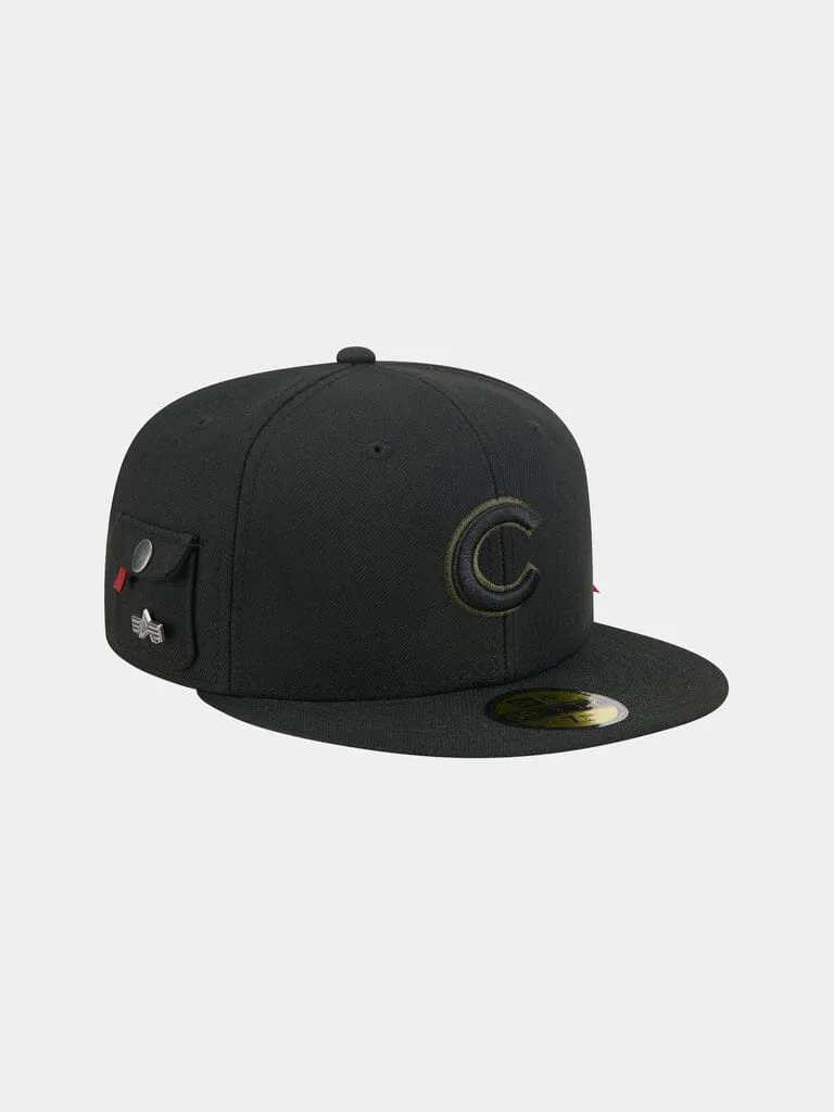 Alpha Industries Cubs 59Fifty casquette fitted noire polyester