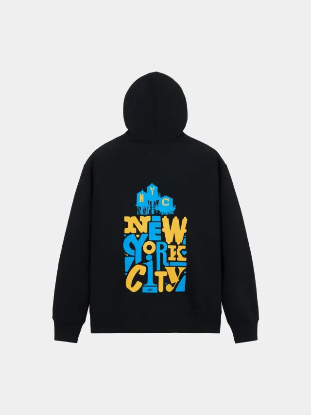 Alpha Industries Stacks hoodie coton noir
