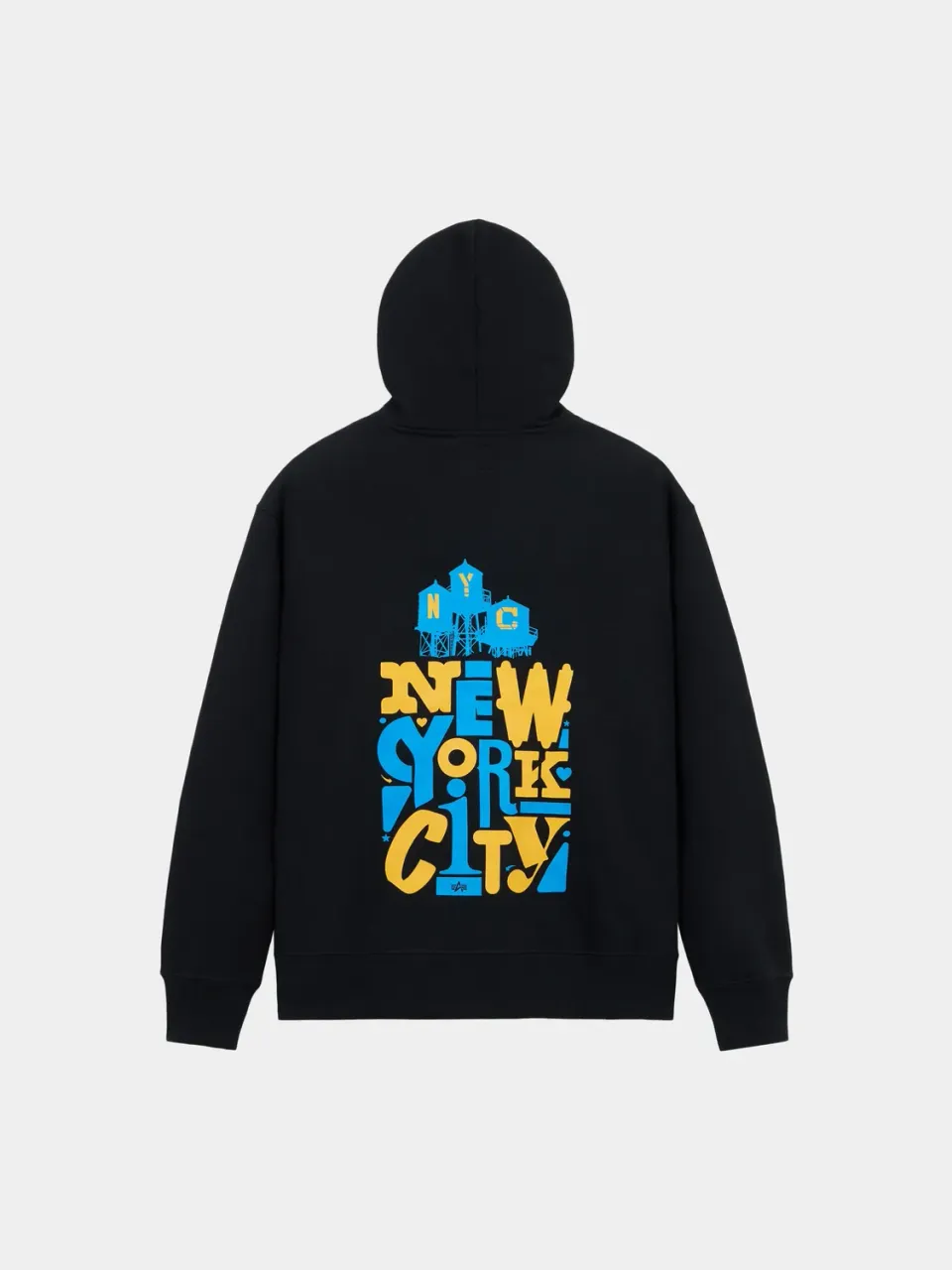 Alpha Industries Stacks hoodie coton noir