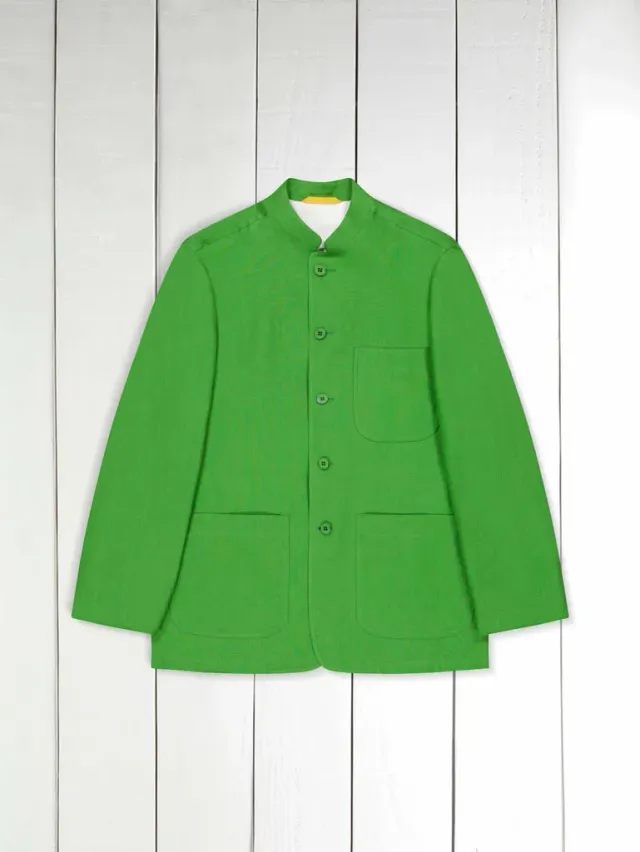 Hollington Tyrol veste verte toile de lin légère