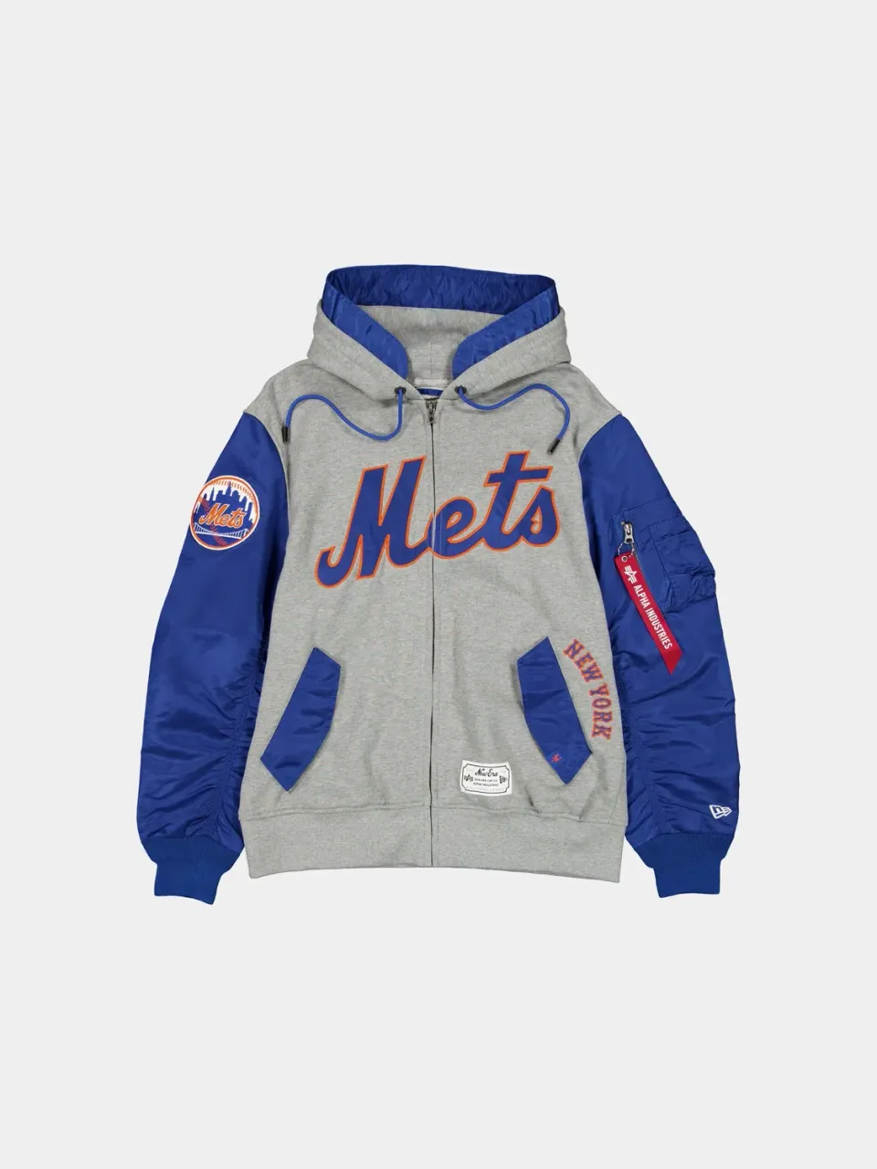 Alpha Industries Mets MA-1 sweat zippé bleu homme