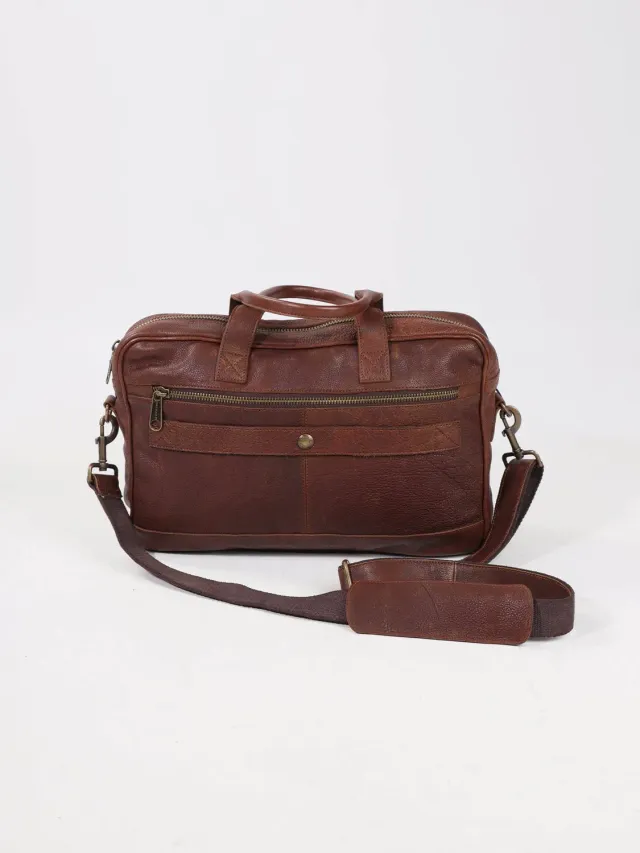 Daytona Prince sacoche cuir vintage cognac