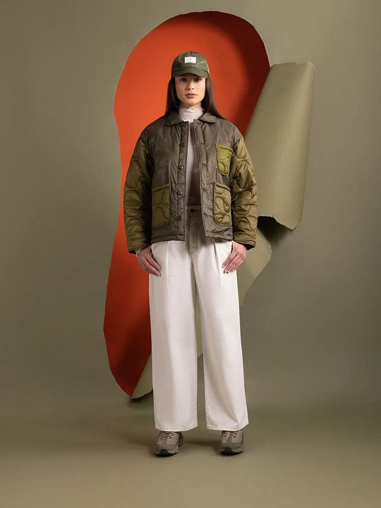 Alpha Industries Chore Coat veste femme verte matelassée