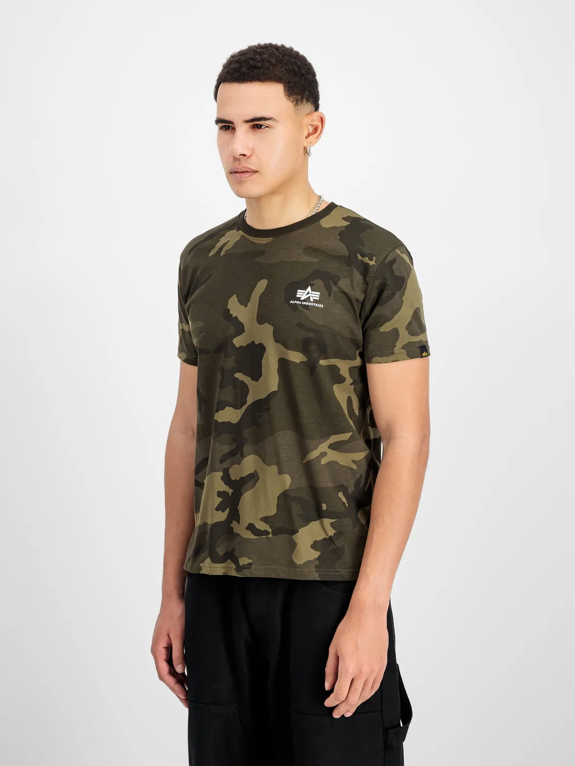 Alpha Industries Basic Logo t-shirt camo coton