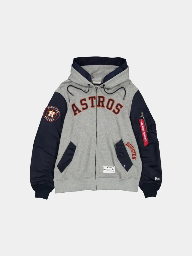 Alpha Industries Astros MA-1 sweat zippé navy capuche