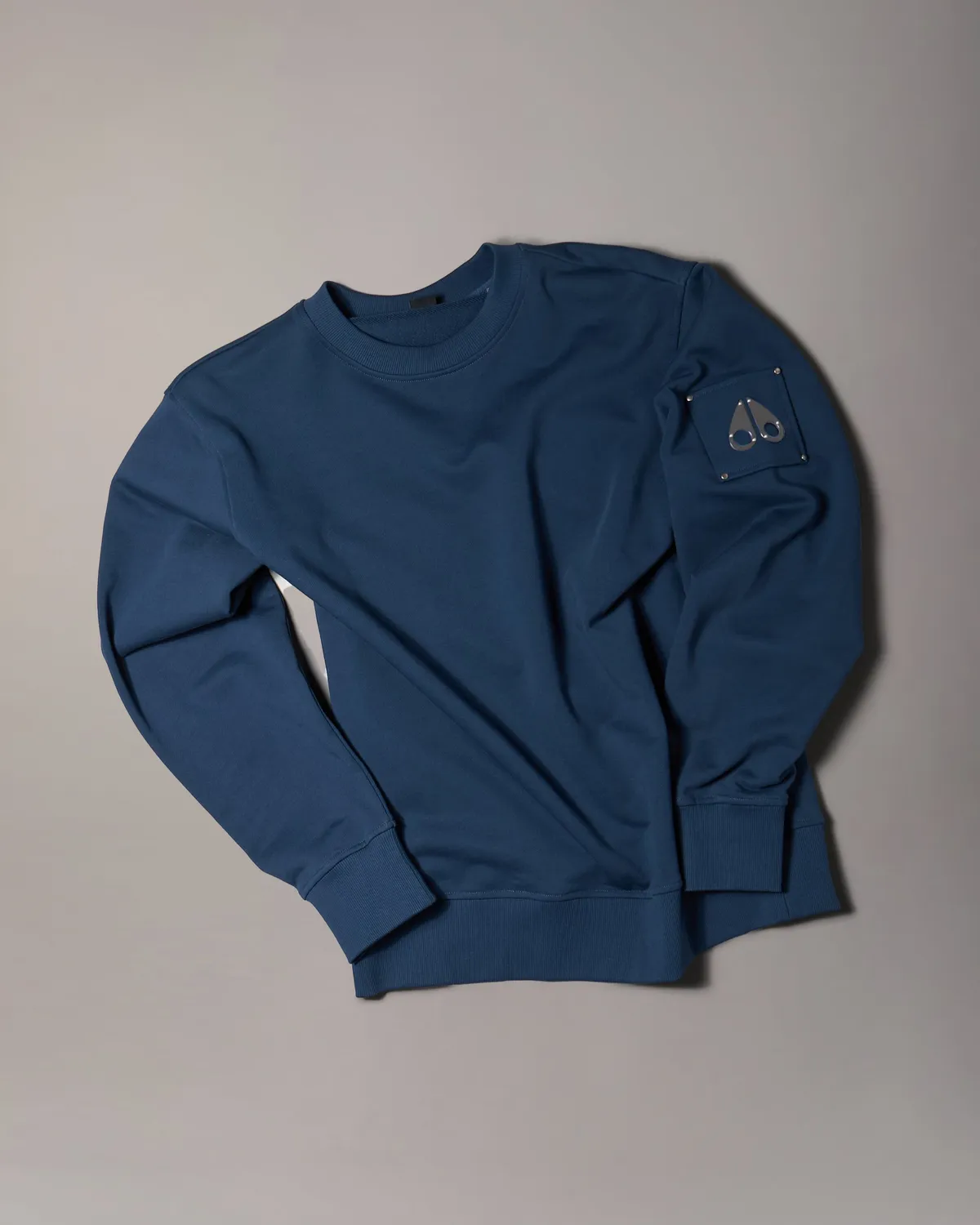 Moose Knuckles Hartsfield sweat col rond bleu nuit