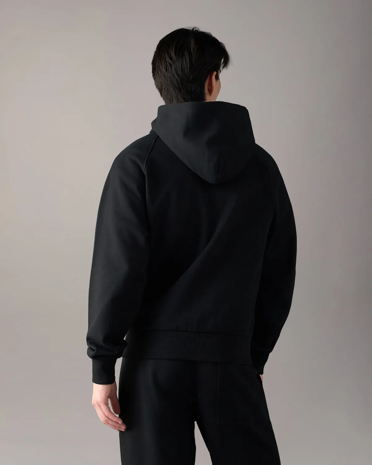 Moose Knuckles Yul Zip-Up hoodie noir coton