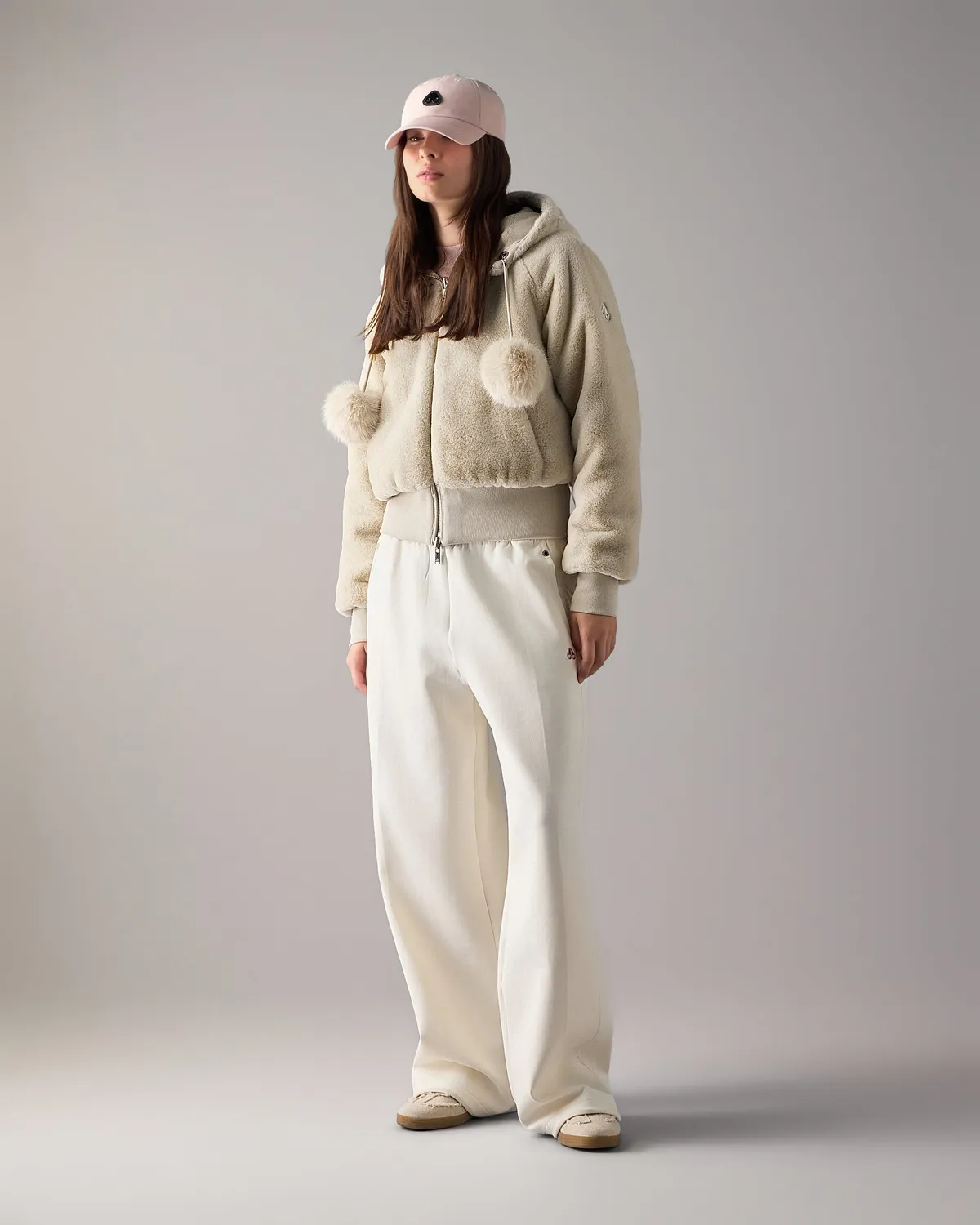 Moose Knuckles Oro Bunny Hoodie sweat alabaster réversible