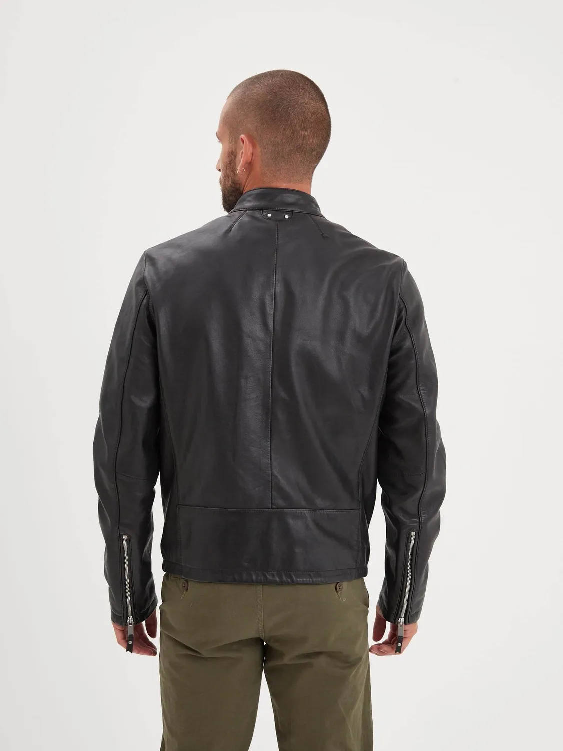 Daytona Ruidoso blouson cuir homme noir mouton