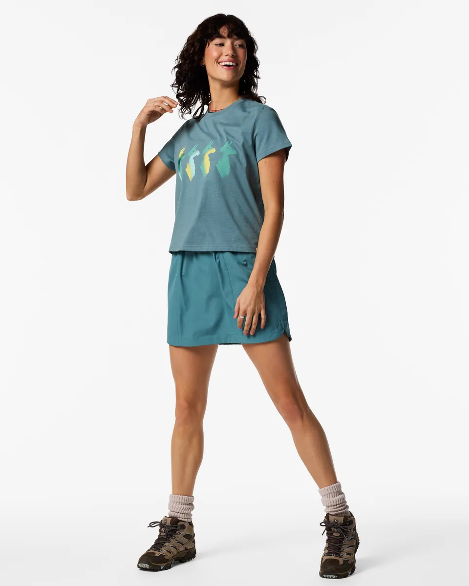 Cotopaxi Cuatro Bitmap t-shirt femme Everglade coton bio