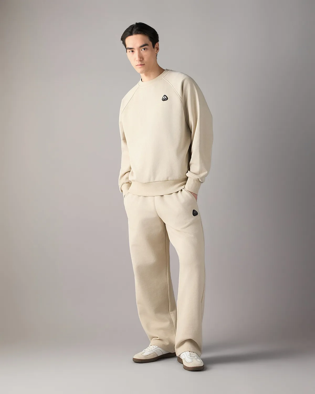Moose Knuckles Yul sweat col rond alabaster