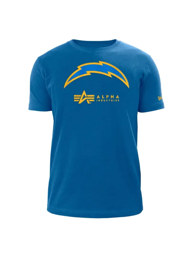 Alpha Industries Chargers t-shirt bleu coton