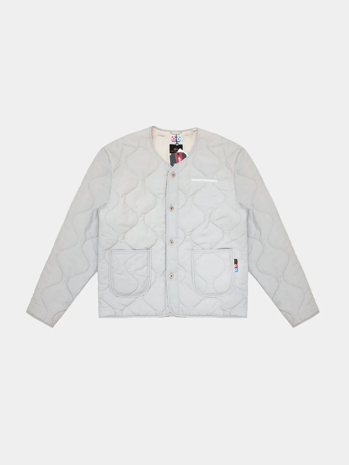 Alpha Industries Vandy The Pink veste liner gris clair