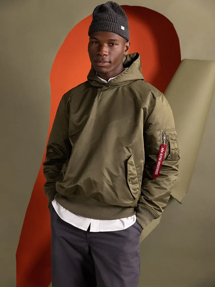 Alpha Industries MA-1 Pull-Over sweat capuche noir déperlant