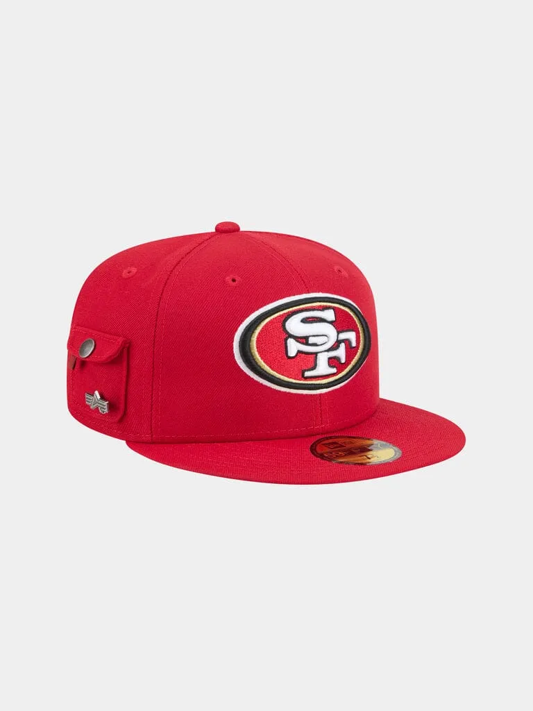Alpha Industries 59Fifty 49ers Casquette Fitted Scarlet