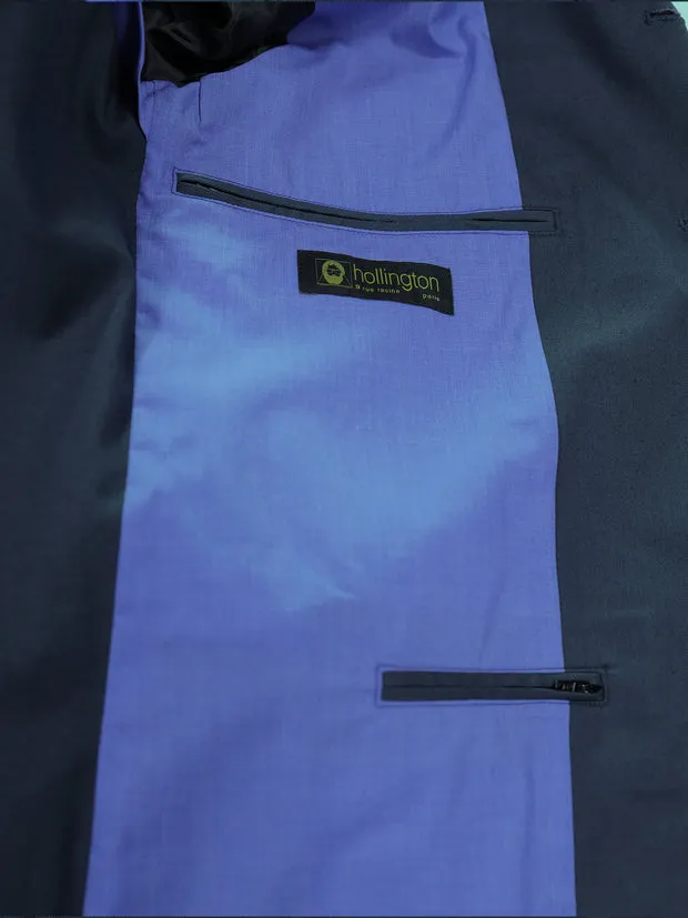 Hollington Tyrol veste coton stretch bleu marine ajustée