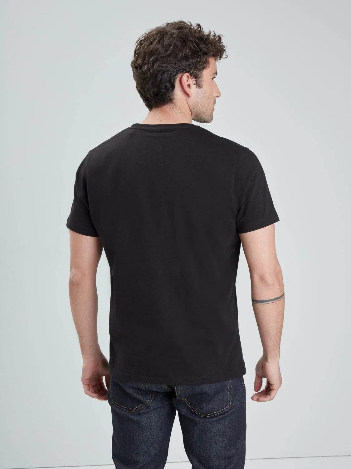 Daytona Venon t-shirt col rond black coton essentiel