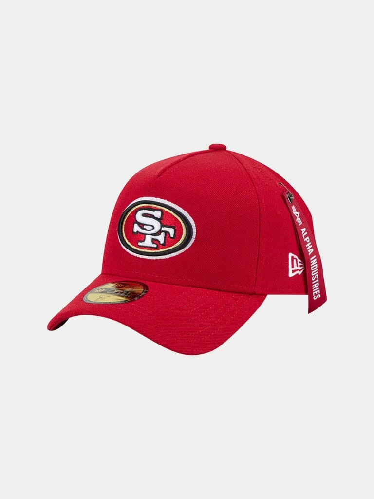 Alpha Industries 59FORTY 49ers Casquette Scarlet Fitted