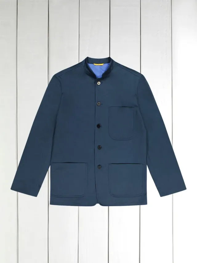 Hollington Tyrol veste coton stretch bleu marine ajustée
